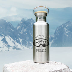 Edelstahl Isolierflasche "Wintersport"