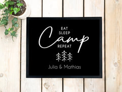 Fußmatte "Eat Sleep Camp Repeat TANNEN"